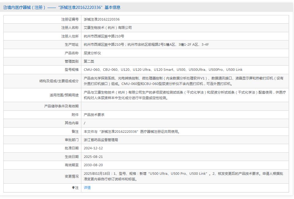 艾康尿液分析仪U120 Smart 艾康尿液分析仪U120 Smart