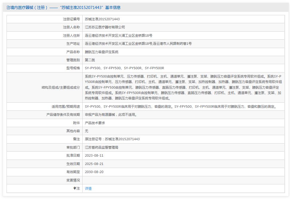 苏云膀胱压力容量评定系统SY-PY500 苏云膀胱压力容量评定系统SY-PY500
